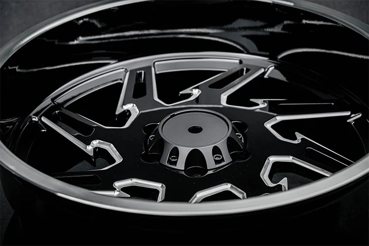 Forged 6061 T6 Gloss Black Milled Polished Lip