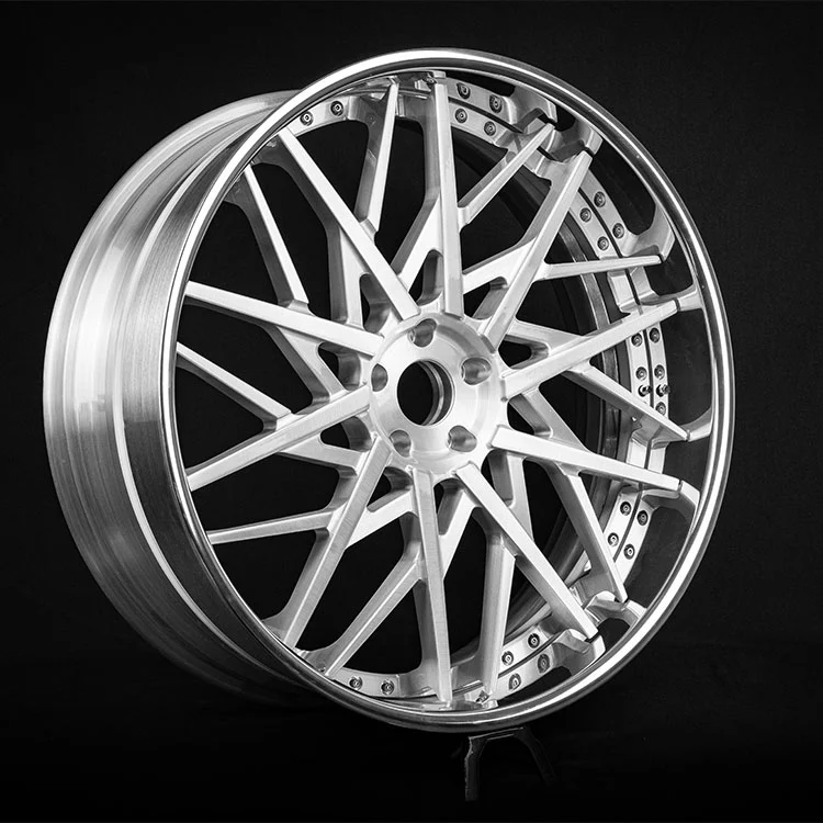 Roda Tempa 3 Keping dengan Bibir Digilap Cermin